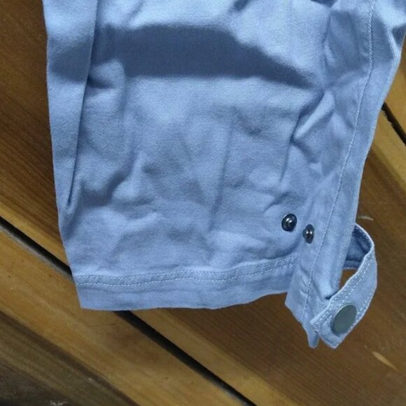 New! Democracy Stretch Twill Utility Belted Jumpsuit, Light Blue 2X NEW! - Picture 11 of 16